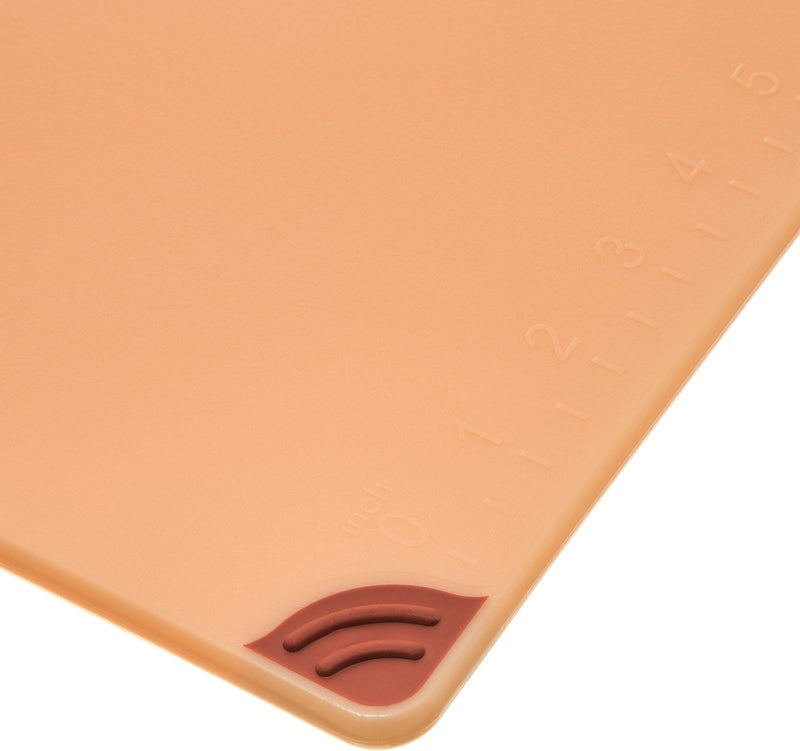 San Jamar Saf-T-Grip Plastic Cutting Board with Safety Hook  9"" x 12"" x 0.375""  Brown - Image 4